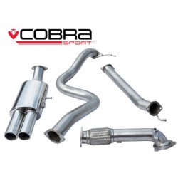 FD66d Cobra Sport Ford Fiesta MK7 ST180 2013> Turbo Back Package - 3" Bore (with De-Cat / Non-Resonated) Twin Tailpipe, Cobra Sport, FD66d